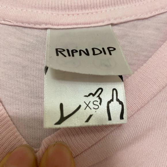 rip n dip lord nermal baby pink t-shirt - Picture 4 of 4